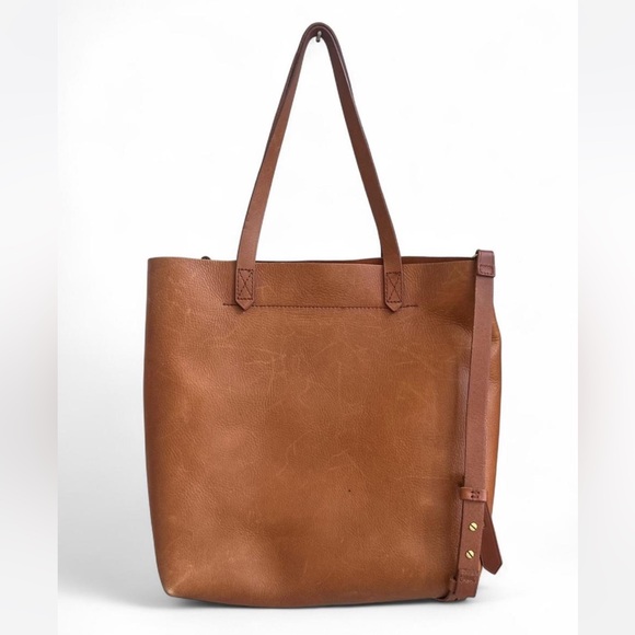 Madewell Leather Transport Tote in English Saddle Color - Picture 2 of 9